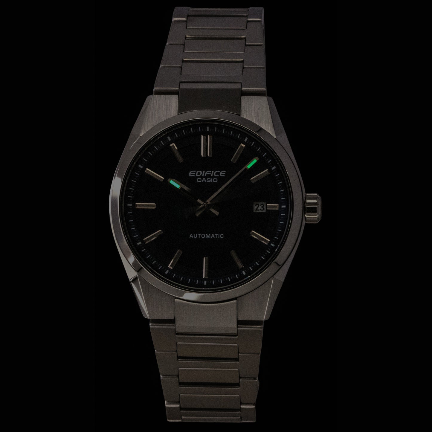 Casio Edifice Analog Blaues Zifferblatt Edelstahl Automatik EFK-110D-2A 100M Herrenuhr
