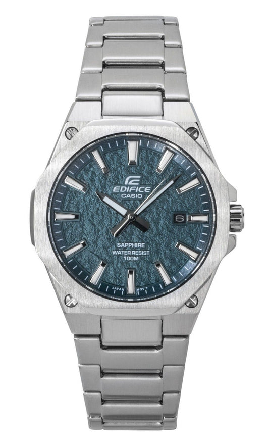 Casio Edifice Analog Edelstahl Gr?nes Zifferblatt Quarz EFR-S108DE-3AV 100M Herrenuhr