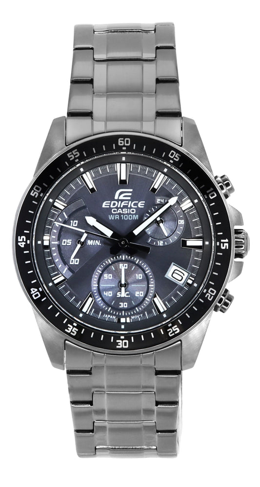 Casio Edifice Standard Analog Chronograph Schwarzes Zifferblatt Quarz EFV-540DC-1C 100M Herrenuhr