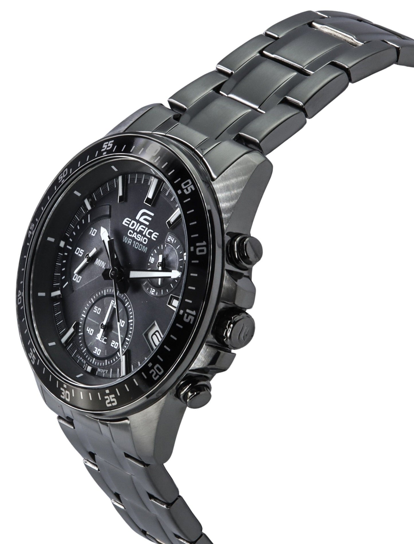 Casio Edifice Standard Analog Chronograph Schwarzes Zifferblatt Quarz EFV-540DC-1C 100M Herrenuhr