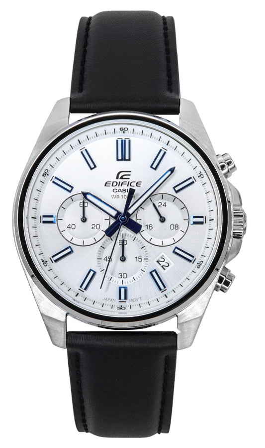 Casio Edifice Analog Standard Chronograph White Dial Quarz EFV-650L-7AV 100M Herrenuhr