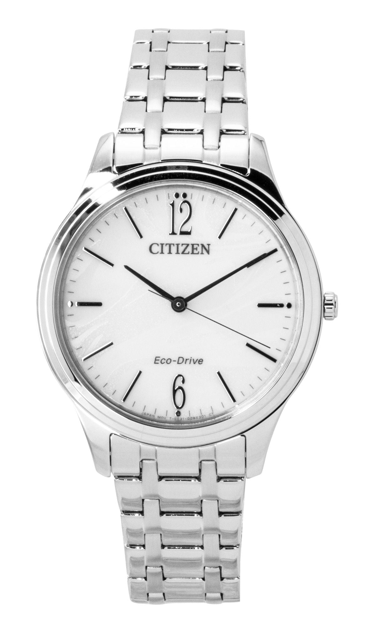 Citizen Elegance Edelstahl White Dial Eco-Drive EM0411-71A Damenuhr