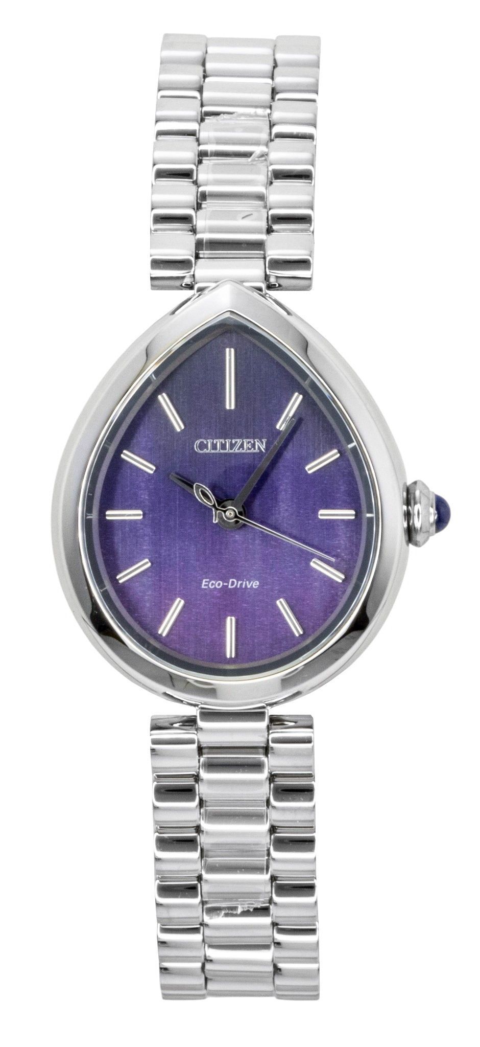 Citizen L Rainell Analog Edelstahl Purple Dial Eco-Drive EM1200-55X Damenuhr