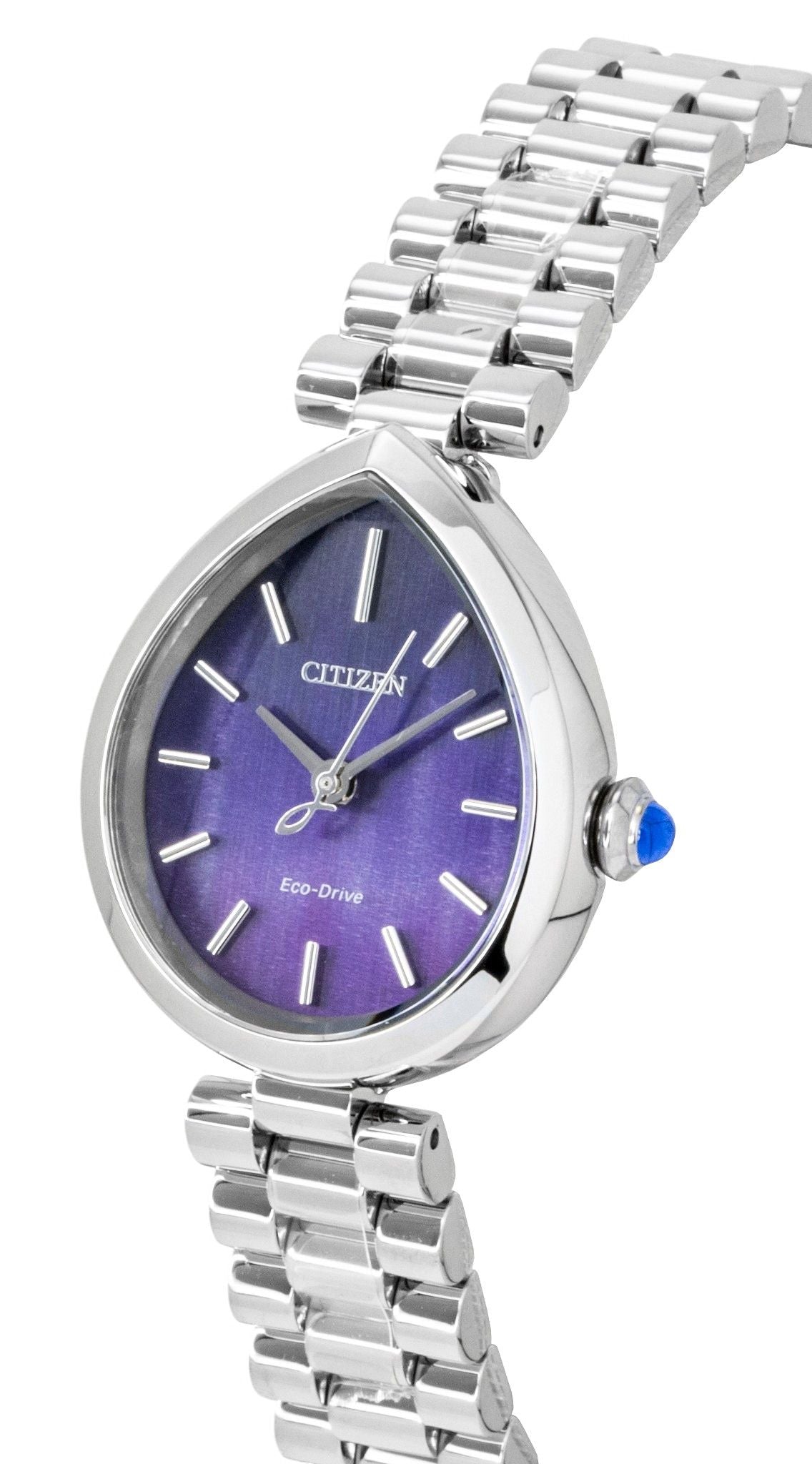 Citizen L Rainell Analog Edelstahl Purple Dial Eco-Drive EM1200-55X Damenuhr