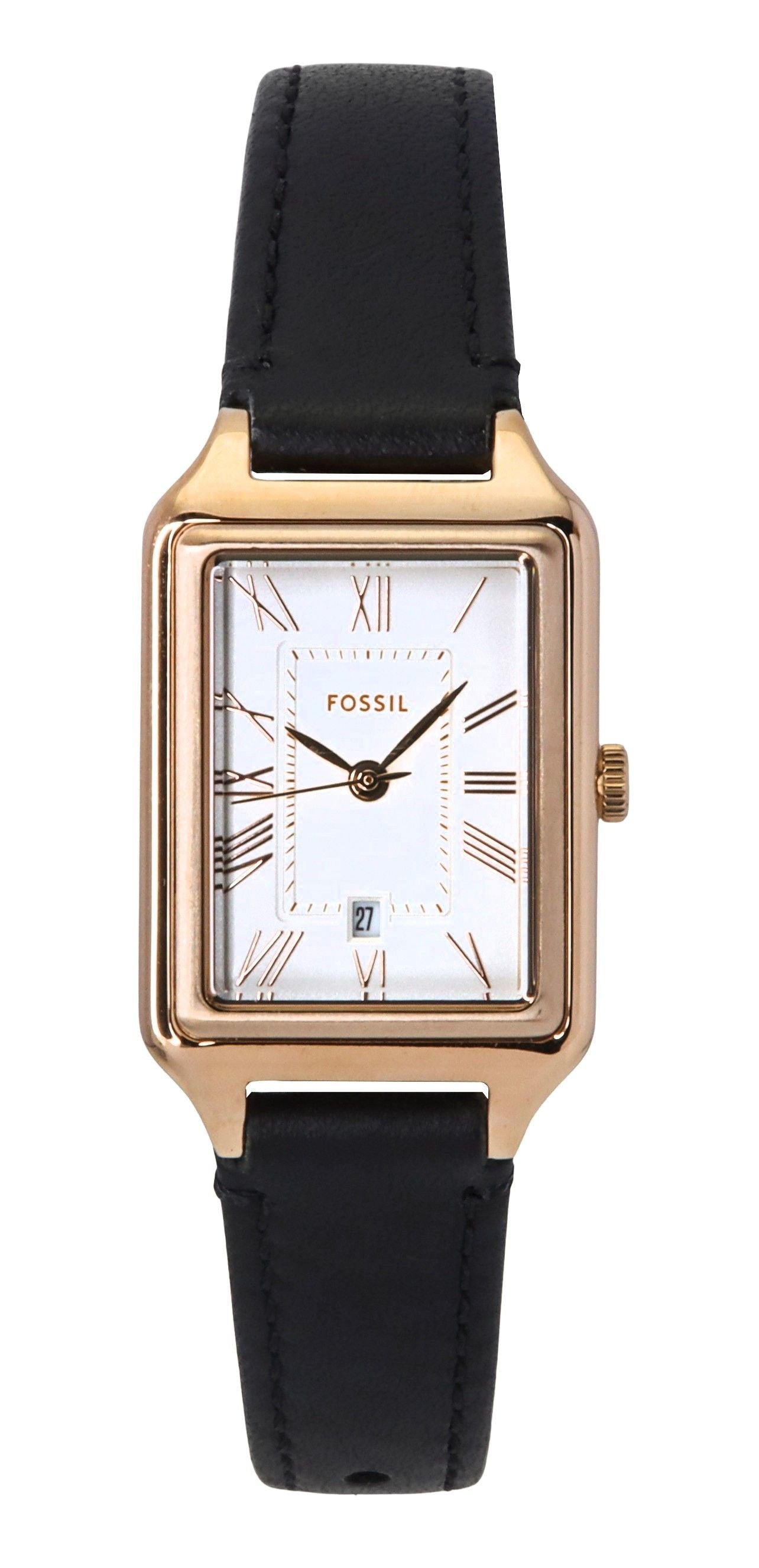 Fossil Raquel Lederarmband White Dial Quarz ES5310 Damenuhr