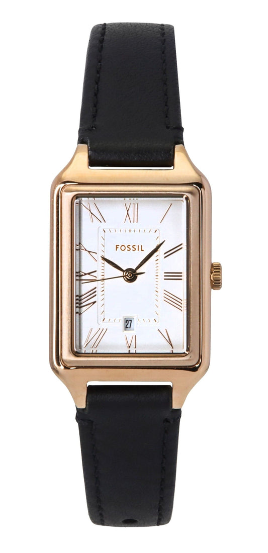 Fossil Raquel Lederarmband White Dial Quarz ES5310 Damenuhr