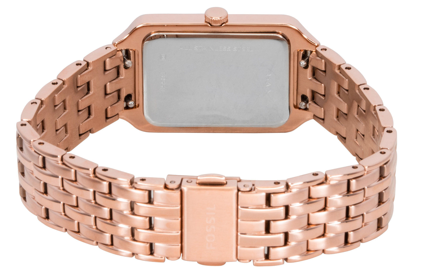 Fossil Raquel Rose Goldfarben Edelstahl Brown Perlmutt-Zifferblatt Quarz ES5323 Damenuhr