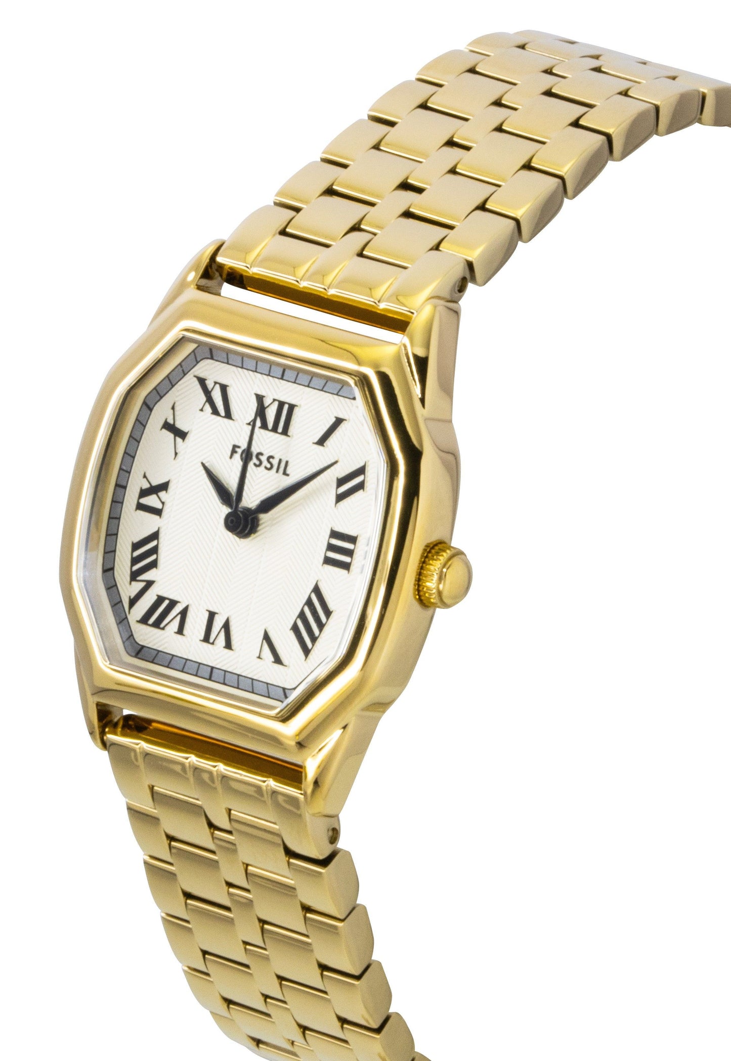 Fossil Harlow Goldfarben Edelstahl Cream Dial Quarz ES5361 Damenuhr