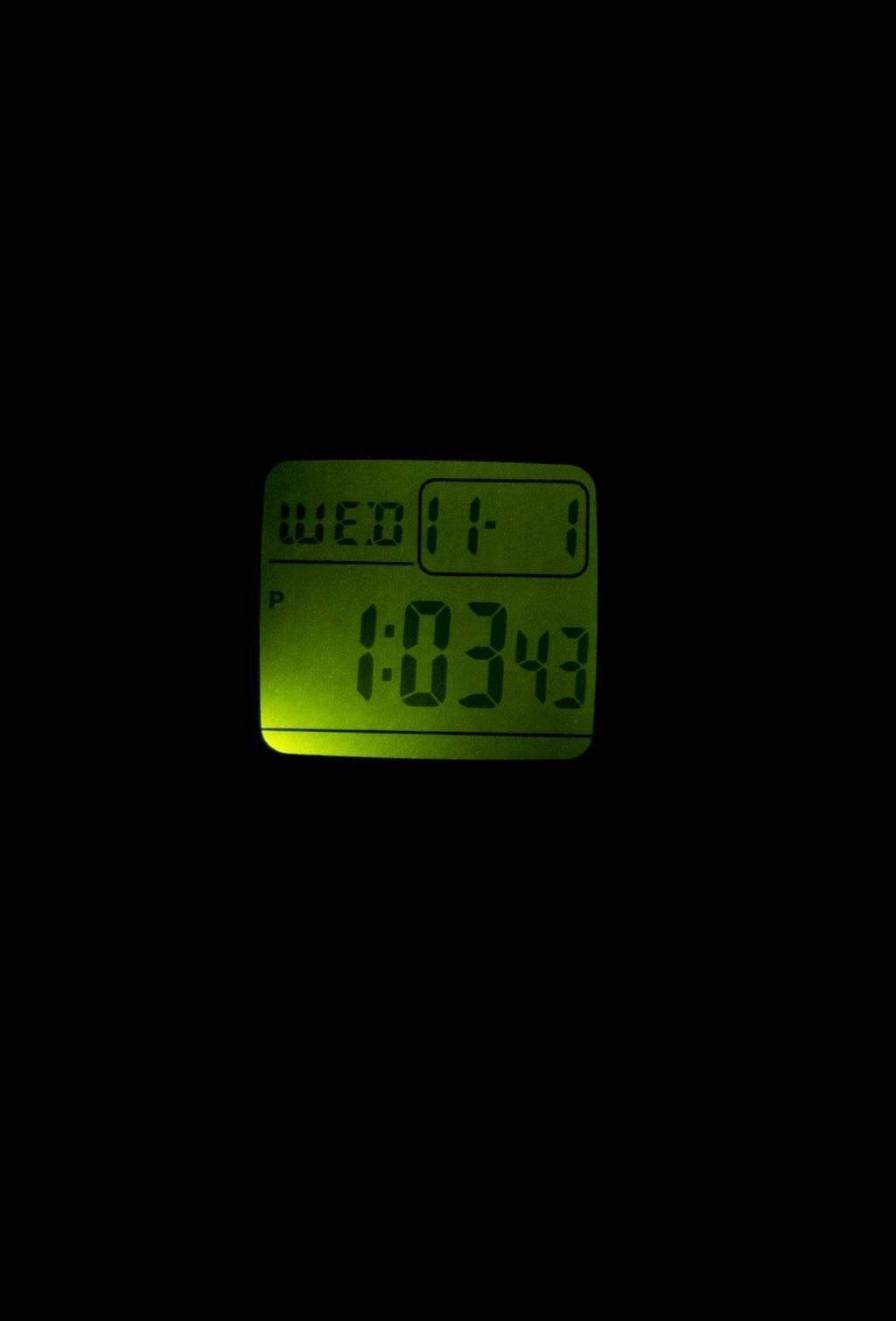 Casio Digital 5 Alarms Dual Time Illuminator F-201WA-1ADF F201WA-1ADF Herrenuhr