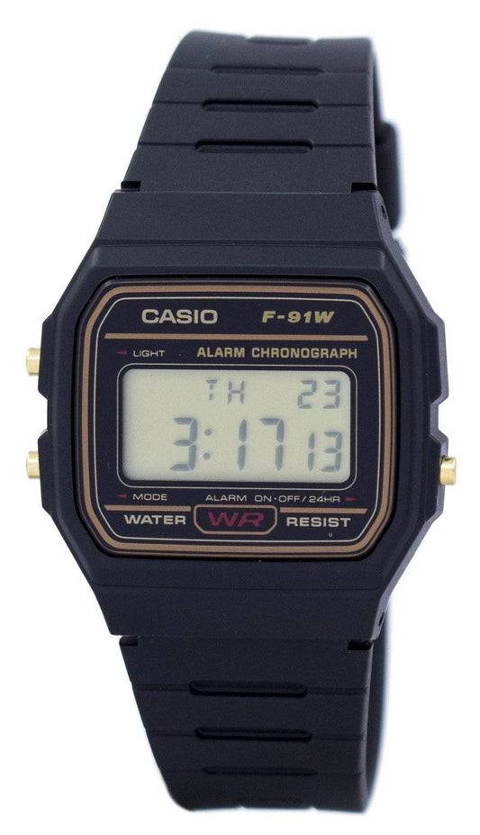 Casio Alarm Chronograph Digital F-91WG-9S F91WG-9S Herrenuhr