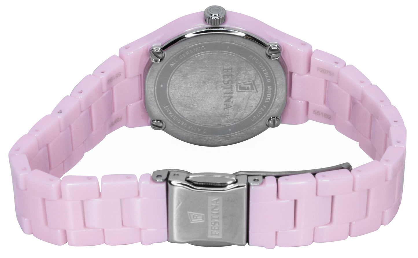 Festina Ceramic Pink Dial Quarz F20751-2 Damenuhr