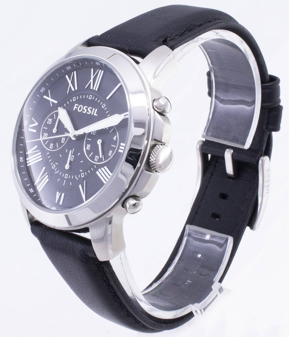 Fossil Grant Chronograph Black Lederarmband FS4812 Herrenuhr
