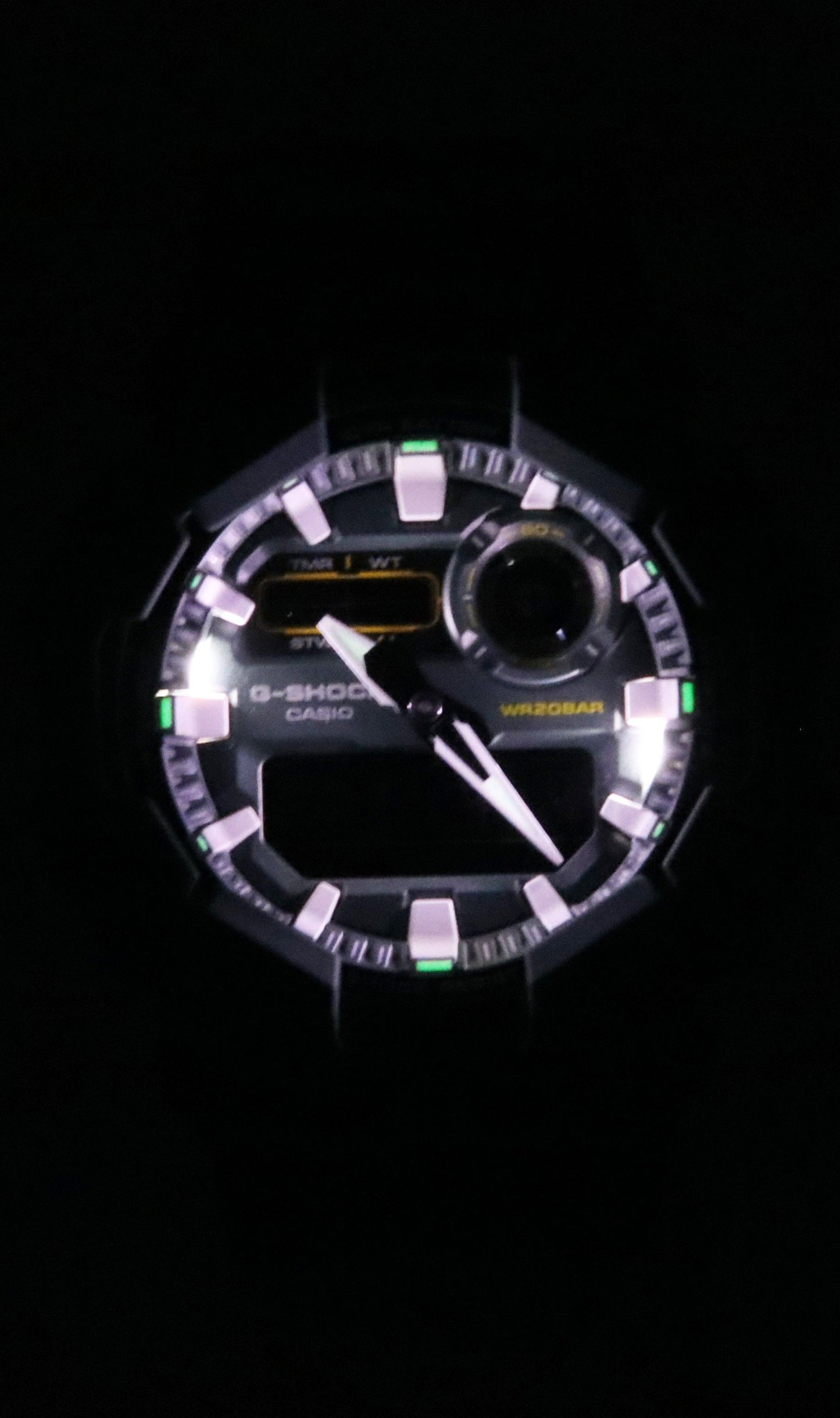 Casio G-Shock Analog Digital Cloth Strap Blaues Zifferblatt Quarz GA-010CE-2A 200M Herrenuhr
