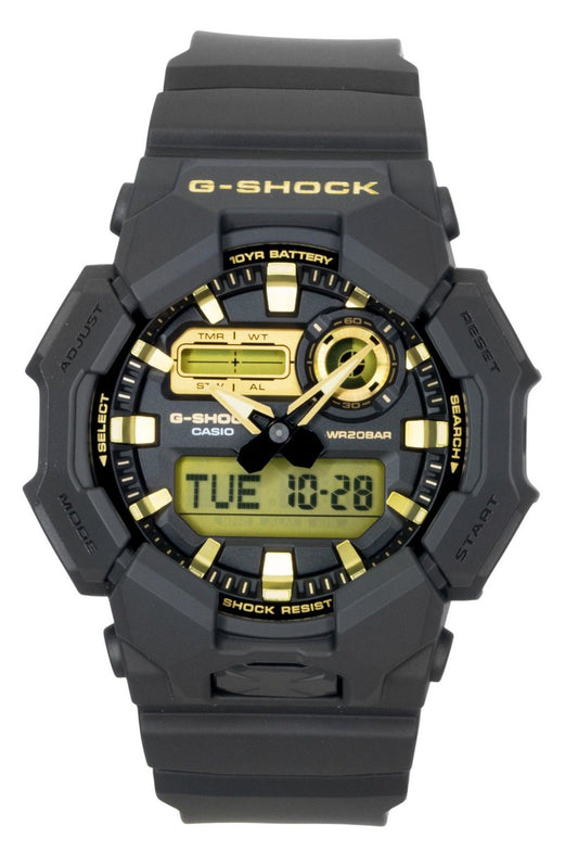 Casio G-Shock Analog Digital Bio-Based Resin Strap Schwarzes Zifferblatt Quarz GA-010GB-1A9 200M Herrenuhr
