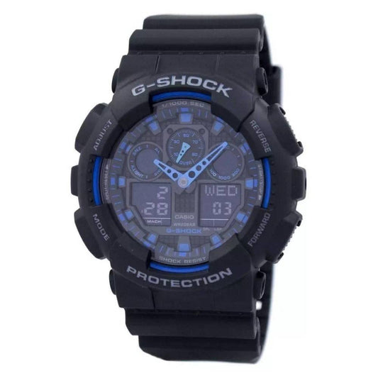 Casio G-Shock Weltzeit Alarm GA-100-1A2 GA-100 Herrenuhr