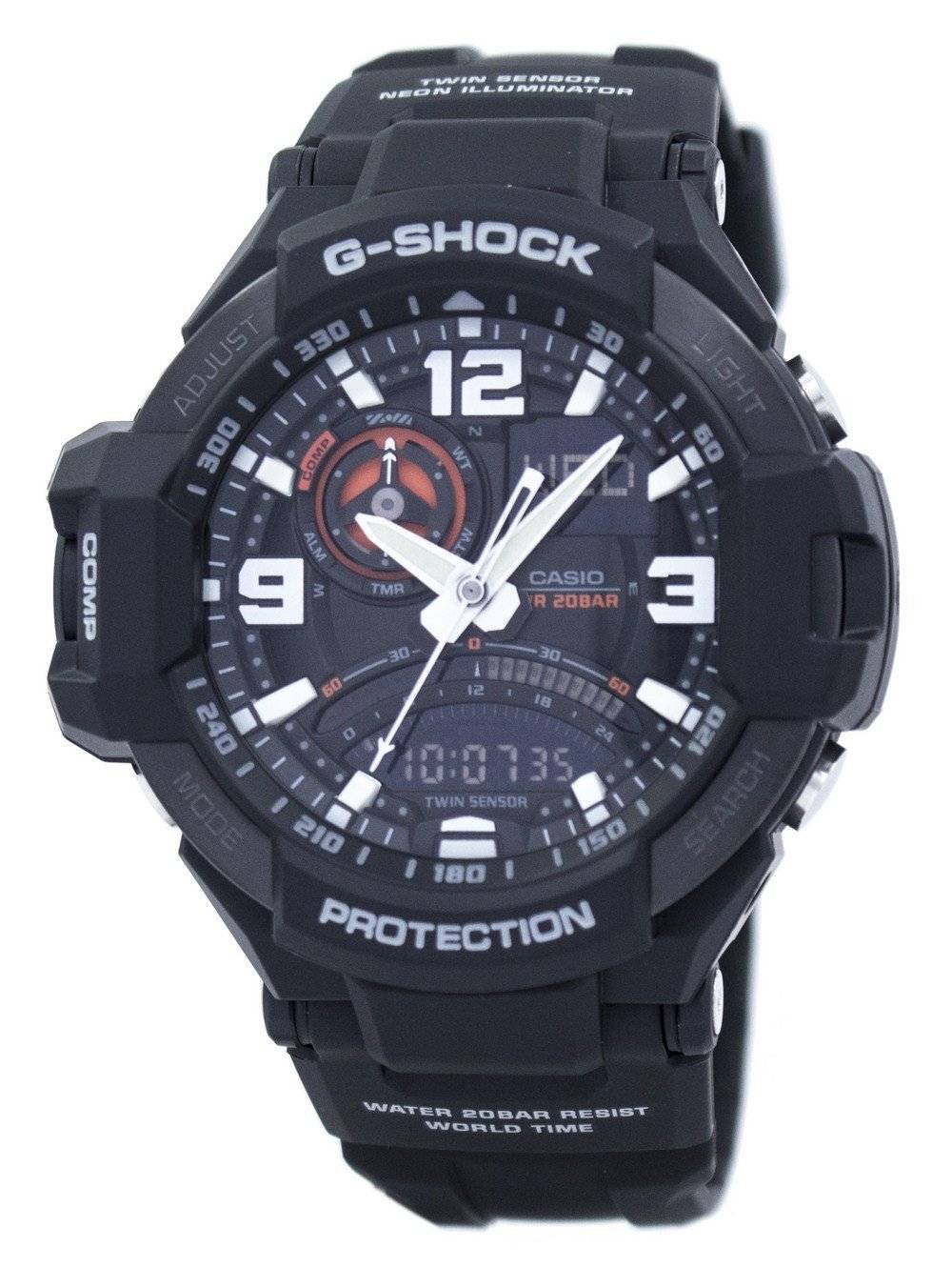 Casio G-Shock GRAVITYMASTER Doppelsensor GA-1000-1A GA1000-1A Herrenuhr