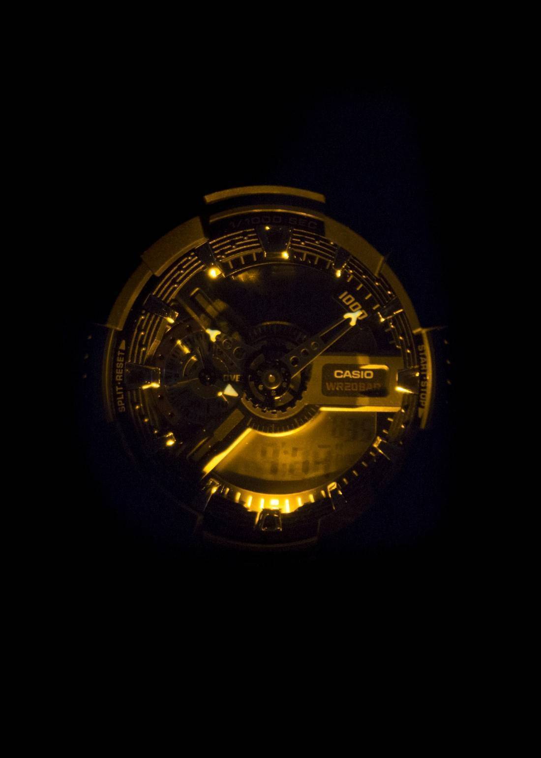Casio G-Shock Weltzeit Analog Digital GA-110-1A GA110-1A Herrenuhr