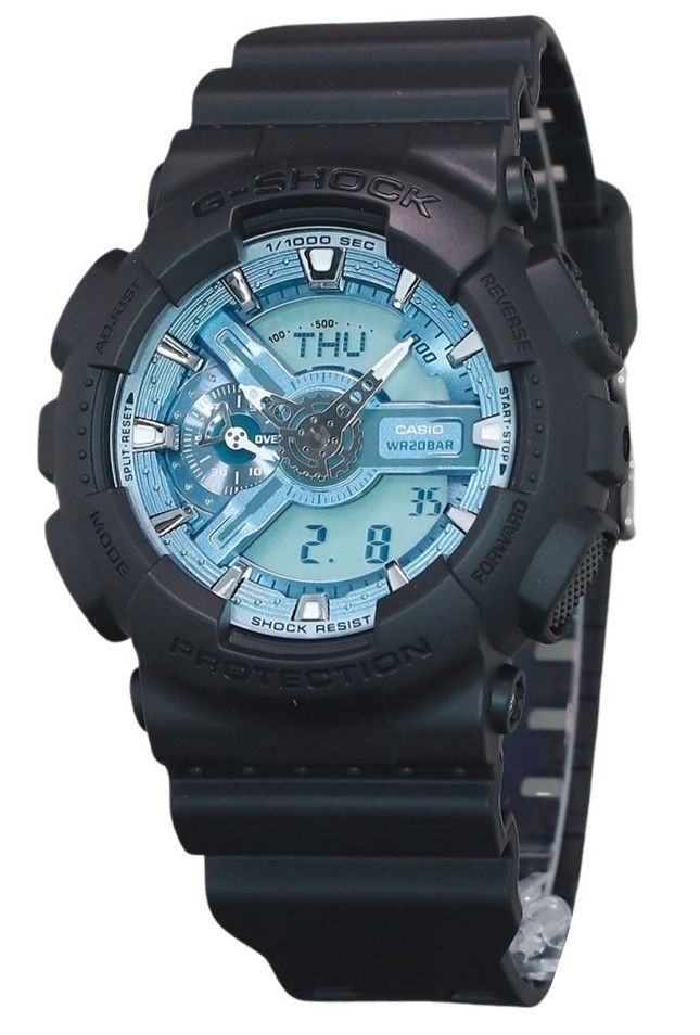 Casio G-Shock Analog Digital Resin Strap Ocean Blaues Zifferblatt Quarz GA-110CD-1A2 200M Herrenuhr
