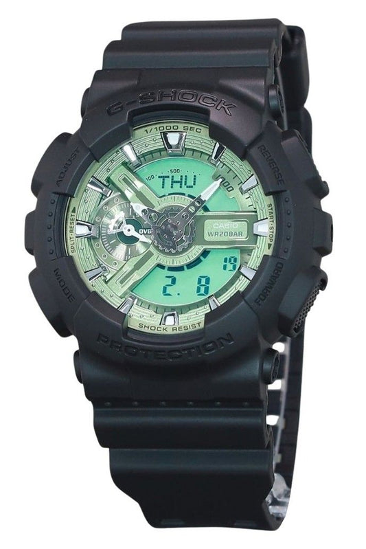 Casio G-Shock Analog Digital Resin Strap Mint Gr?nes Zifferblatt Quarz GA-110CD-1A3 200M Herrenuhr