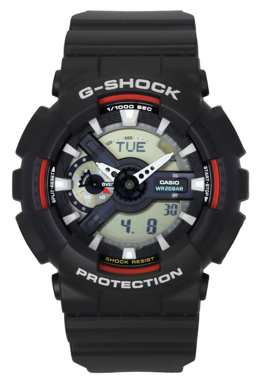 Casio G-Shock Analog Digital Bio-Based Resin Schwarzes Zifferblatt Quarz GA-110RL-1A 200M Herrenuhr