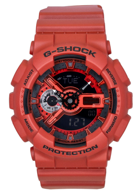 Casio G-Shock Digital Red Bio-Based Resin Strap Quarz GA-110RRB-4A 200M Herrenuhr