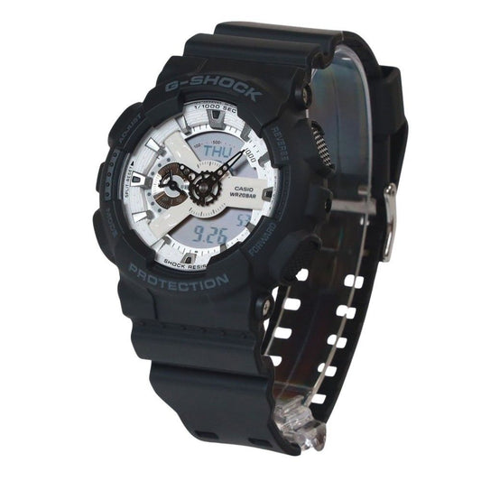 Casio G-Shock Analog Digital Resin Strap White Dial Quarz GA-110WD-1A 200M Herrenuhr