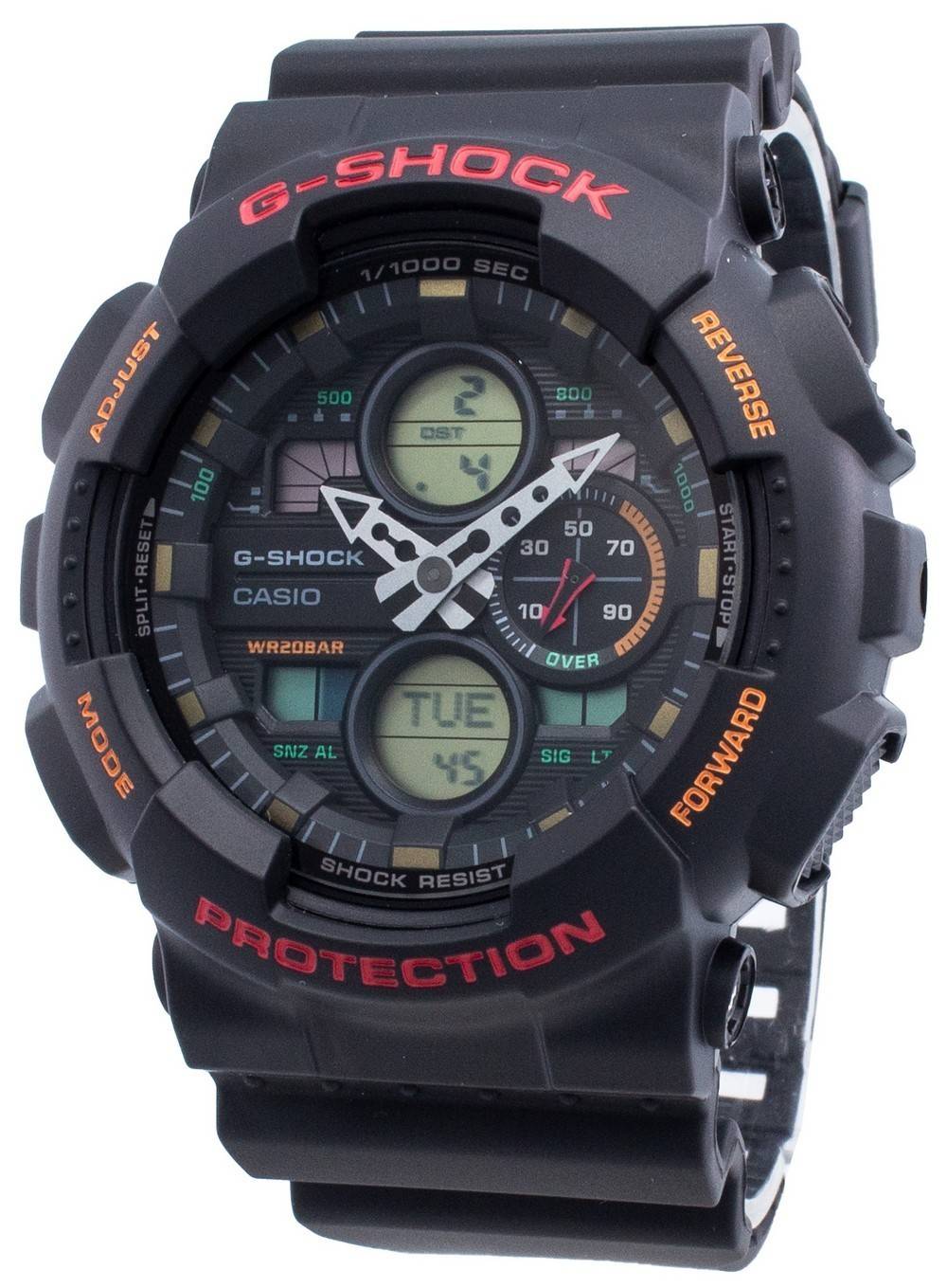 Casio G-Shock GA-140-1A4 Shock Resistance Quarz 200M Herrenuhr