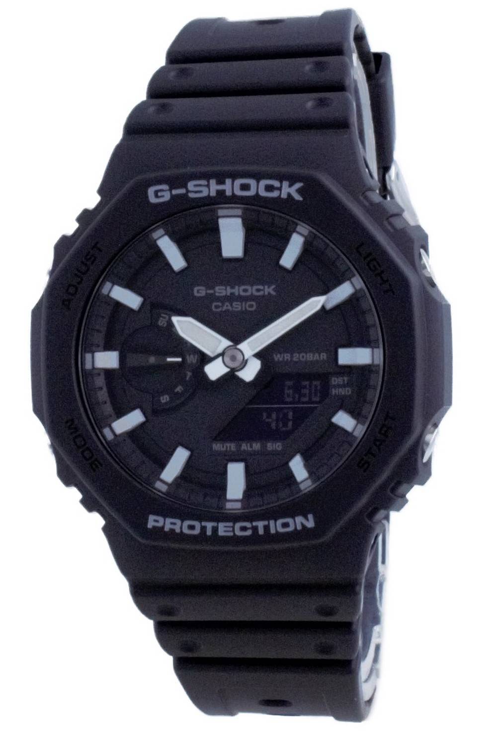 Casio G-Shock Carbon Core Guard Analog Digital Quarz Taucher GA-2100-1A GA2100-1 200M Herrenuhr