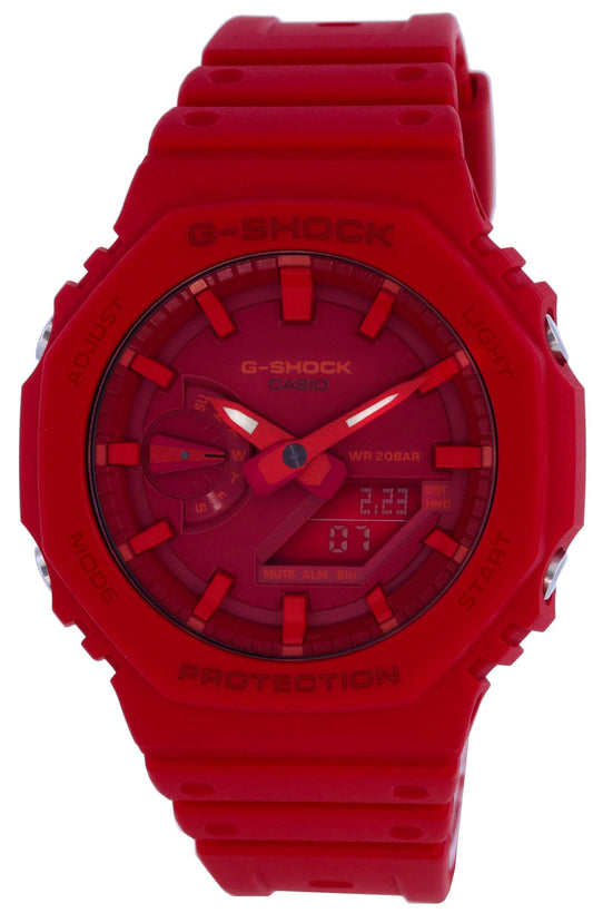 Casio G-Shock Carbon Core Guard Resin Strap Analog Digital GA-2100-4A GA2100-4 200M Herrenuhr