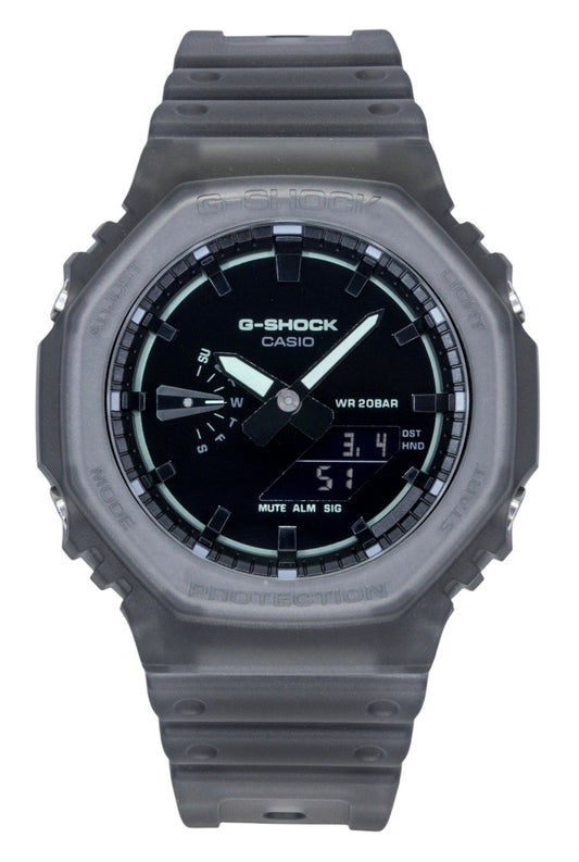 Casio G-Shock Analog Digital Resin Strap Schwarzes Zifferblatt Quarz GA-2100K-1A 200M Herrenuhr