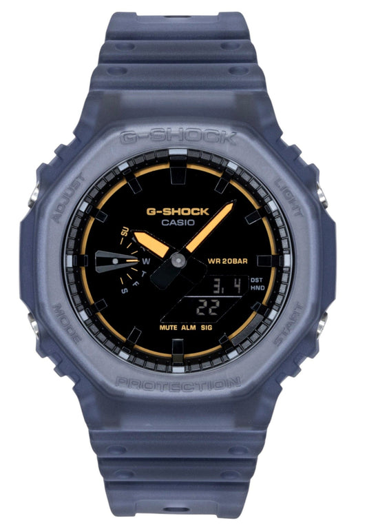 Casio G-Shock Analog Digital Resin Strap Schwarzes Zifferblatt Quarz GA-2100K-2A 200M Herrenuhr