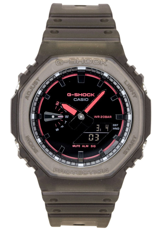 Casio G-Shock Analog Digital Resin Strap Schwarzes Zifferblatt Quarz GA-2100K-5A 200M Herrenuhr