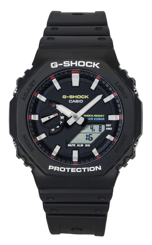 Casio G-Shock Analog Digital Bio-Based Resin Strap Schwarzes Zifferblatt Quarz GA-2100RL-1A 200M Herrenuhr