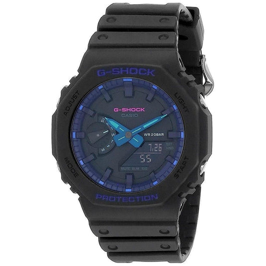 Casio G-Shock Analog Digital Schwarzes Zifferblatt Quarz GA-2100VB-1A GA2100VB-1 200M Herrenuhr