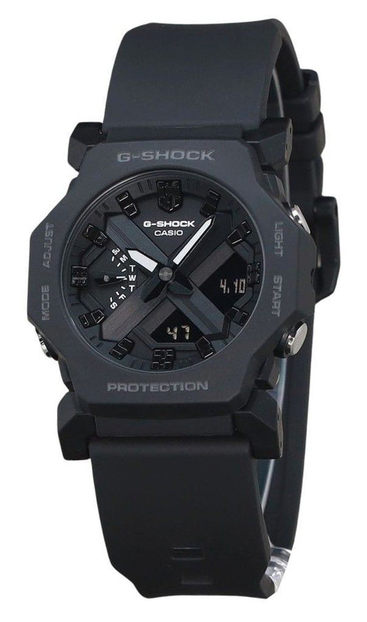 Casio G-Shock Analog Digital Black Resin Schwarzes Zifferblatt Quarz GA-2300-1A 200M Herrenuhr