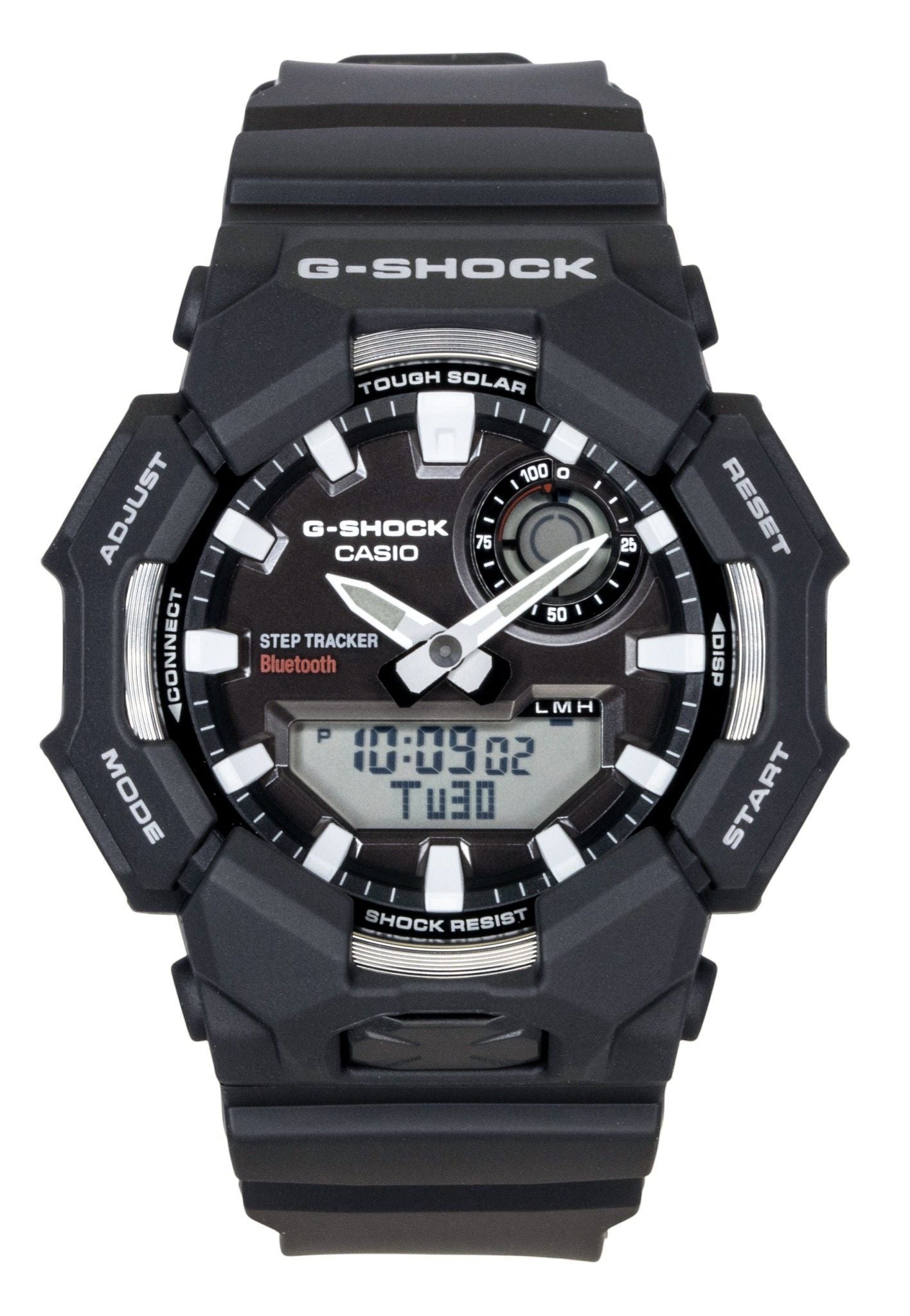 Casio G-Shock Analog Digital Smartphone Link Bio-Based Resin Schwarzes Zifferblatt Solar GA-B010-1A 200M Herrenuhr