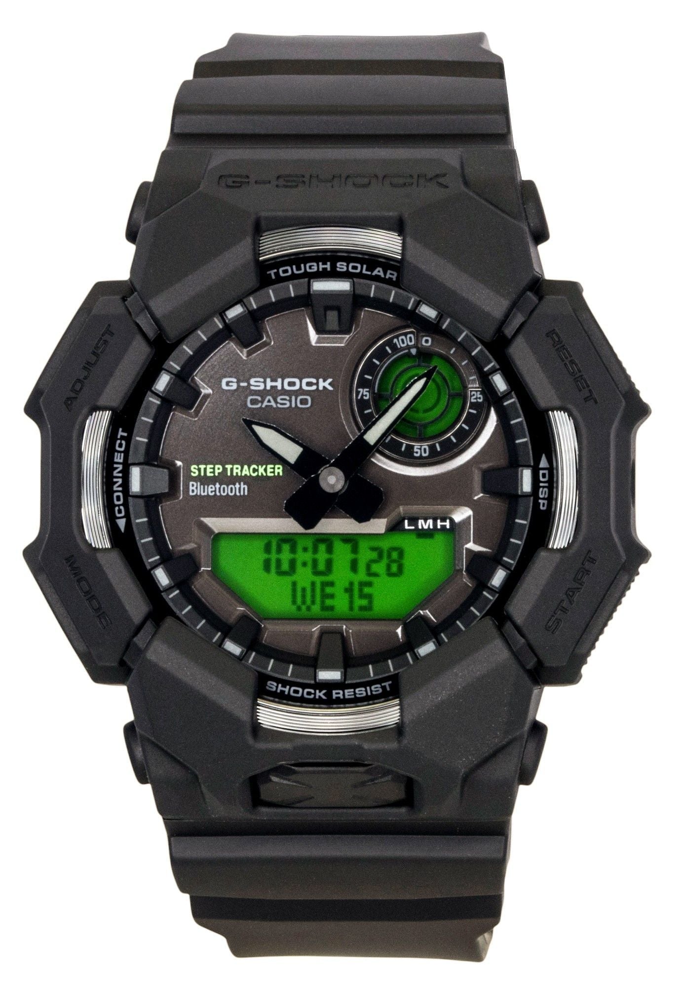 Casio G-Shock Analog Digital Smartphone Link Bio-Based Resin Strap Schwarzes Zifferblatt Solar GA-B010BEG-1A 200M Herrenuhr