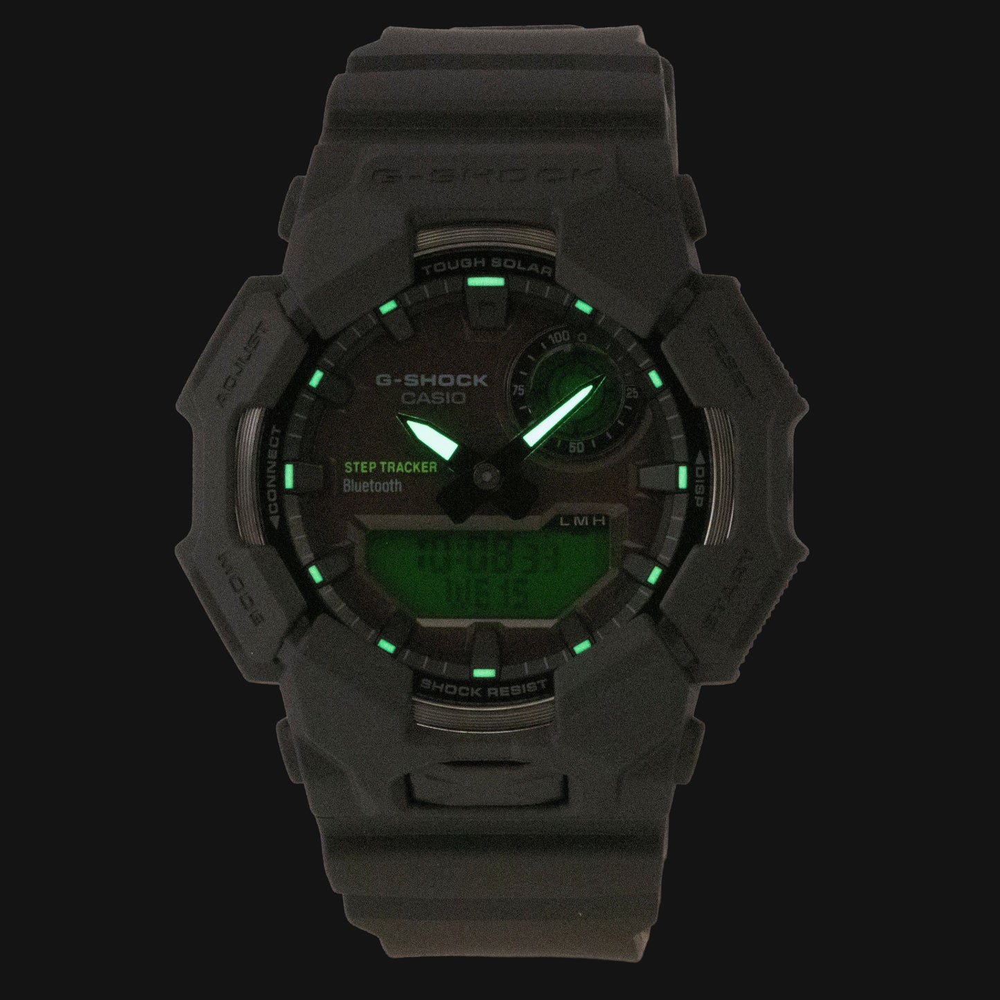 Casio G-Shock Analog Digital Smartphone Link Bio-Based Resin Strap Schwarzes Zifferblatt Solar GA-B010BEG-1A 200M Herrenuhr