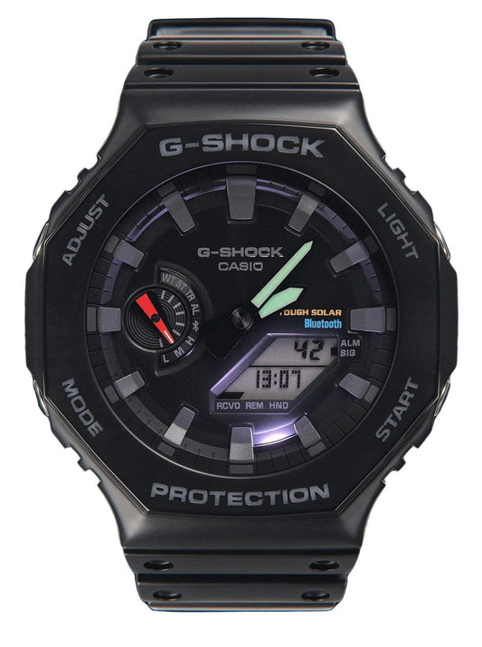 Casio G-Shock Analog Digital Mobile Link Black Resin Strap Tough Solar Power GA-B2100-1A 200M Herrenuhr