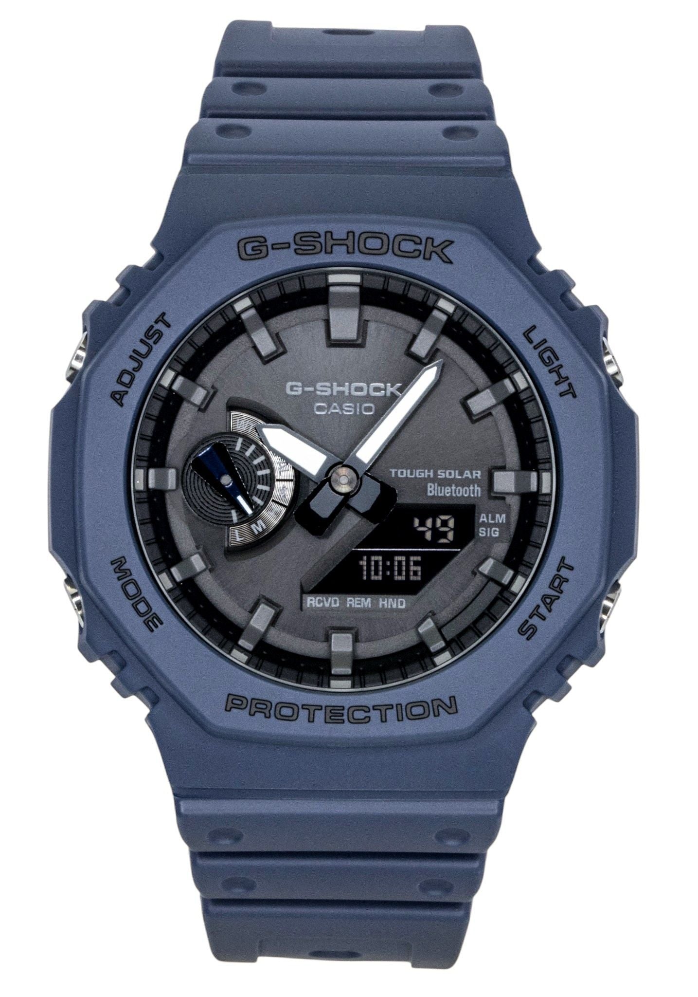 Casio G-Shock Smartphone Link Analog Digital Resin Strap Schwarzes Zifferblatt Solar GA-B2100-2A 200M Herrenuhr