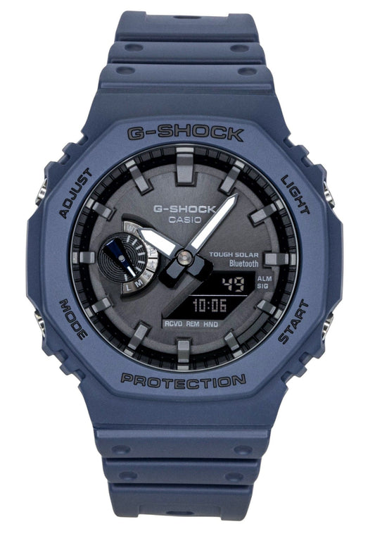 Casio G-Shock Smartphone Link Analog Digital Resin Strap Schwarzes Zifferblatt Solar GA-B2100-2A 200M Herrenuhr