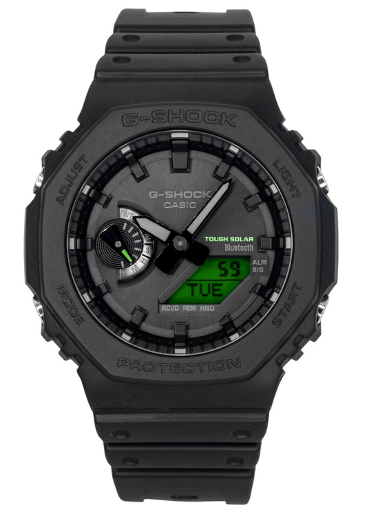 Casio G-Shock Analog Digital Smartphone Link Schwarzes Zifferblatt Resin Solar GA-B2100BEG-1A 200M Herrenuhr