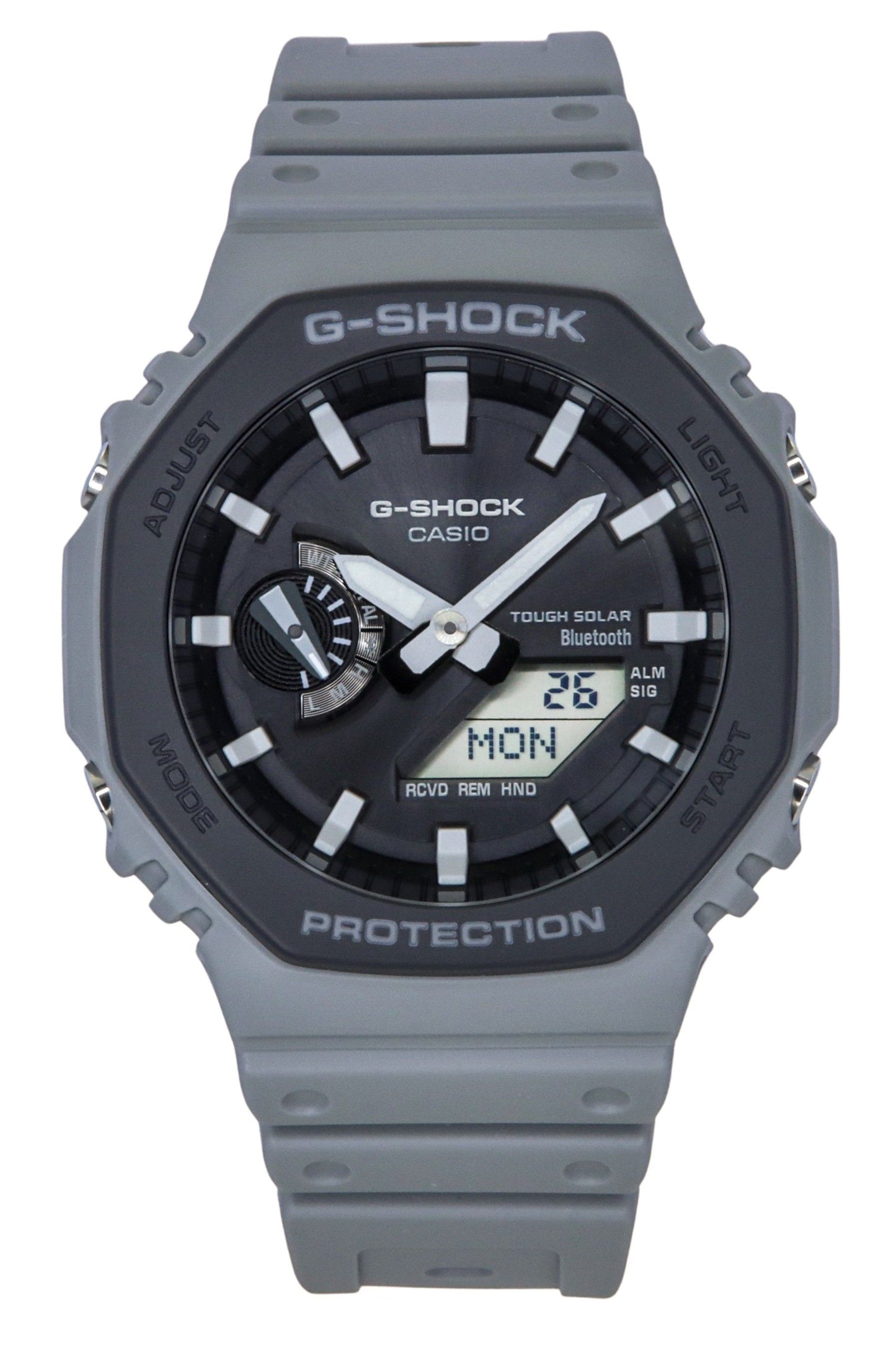 Casio G-Shock Analog Digital Smartphone Link Bio-Based Resin Strap Graues Zifferblatt Tough Solar GA-B2100LUU-8A 200M Herrenuhr