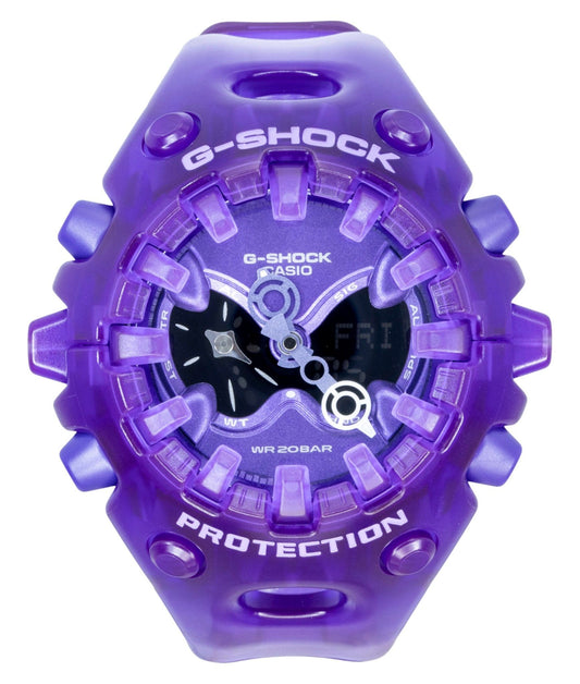 Casio G-Shock Resin Strap Analog Digital Purple Dial Quarz GA-V01SKE-6A 200M Herrenuhr