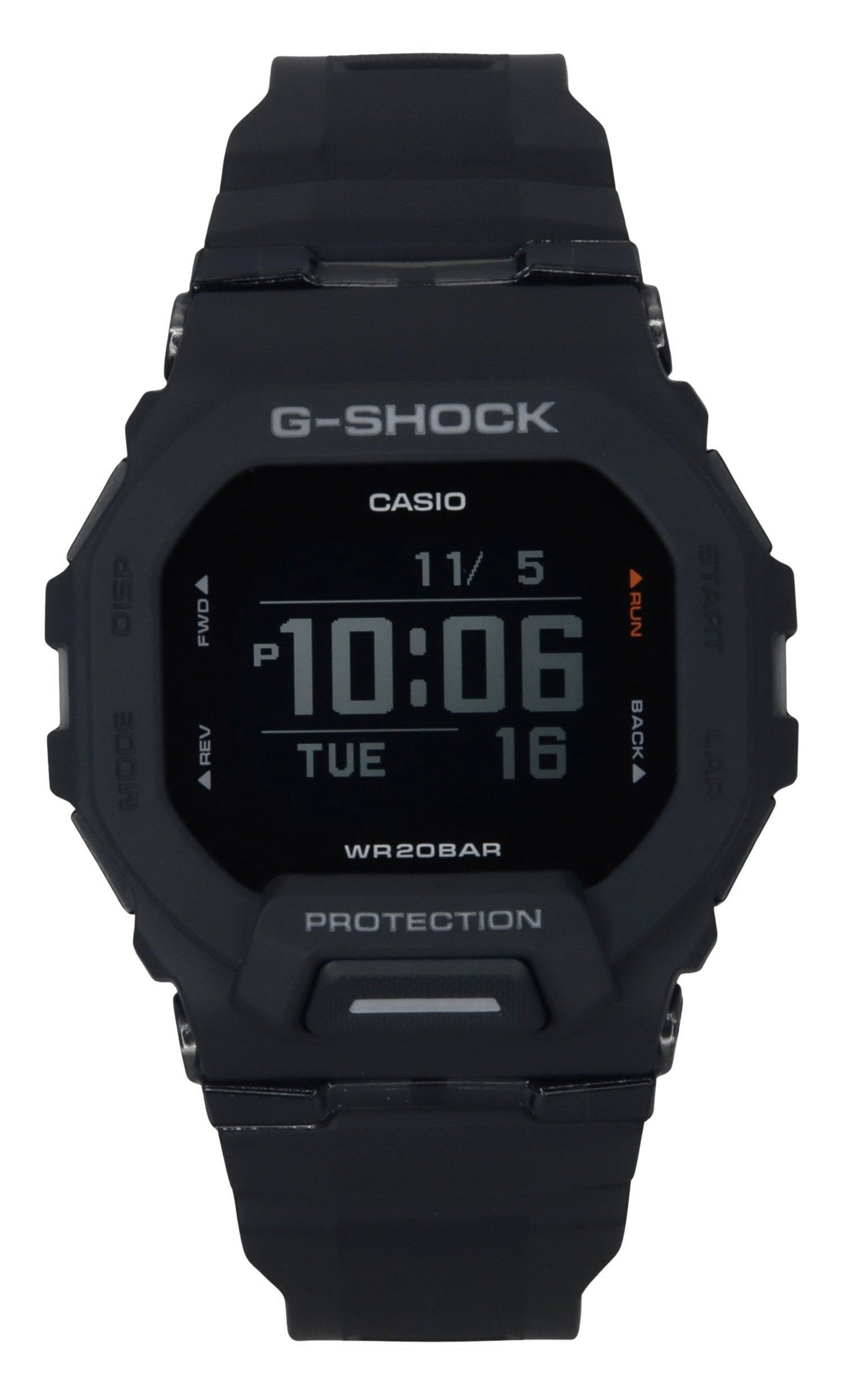 Casio G-Shock G-Squad Digital Smartphone Link Black Resin Strap Quarz GBD-200-1 200M Herrenuhr