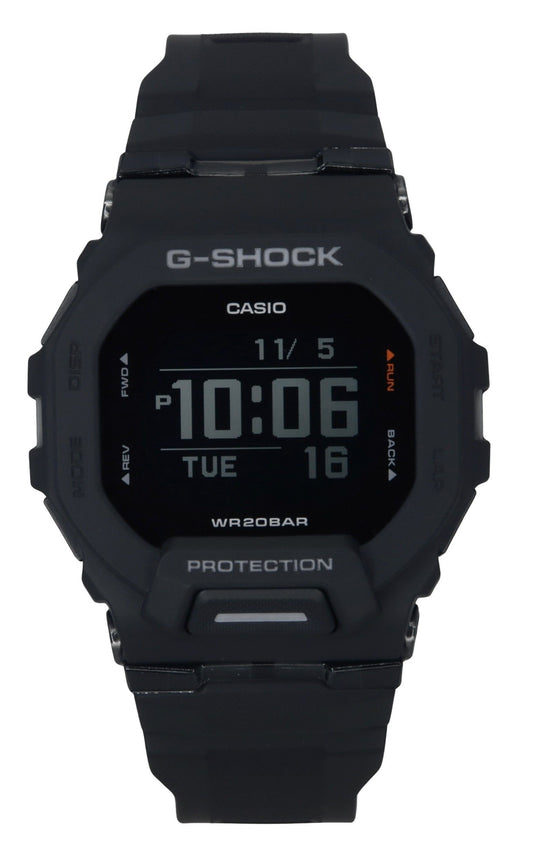 Casio G-Shock G-Squad Digital Smartphone Link Black Resin Strap Quarz GBD-200-1 200M Herrenuhr