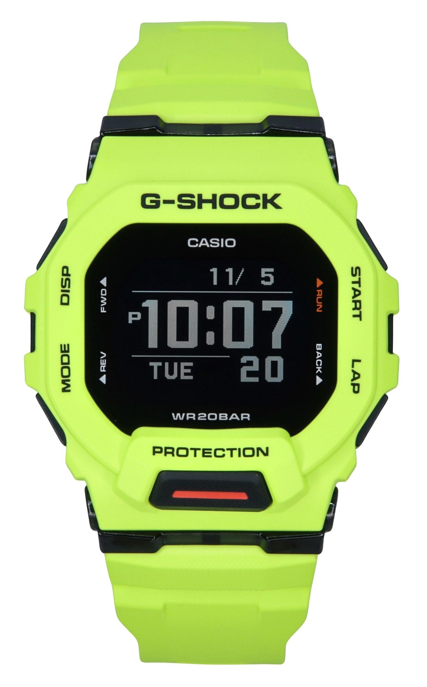 Casio G-Shock G-Squad Digital Smartphone Link Yellow Resin Strap Quarz GBD-200-9 200M Herrenuhr