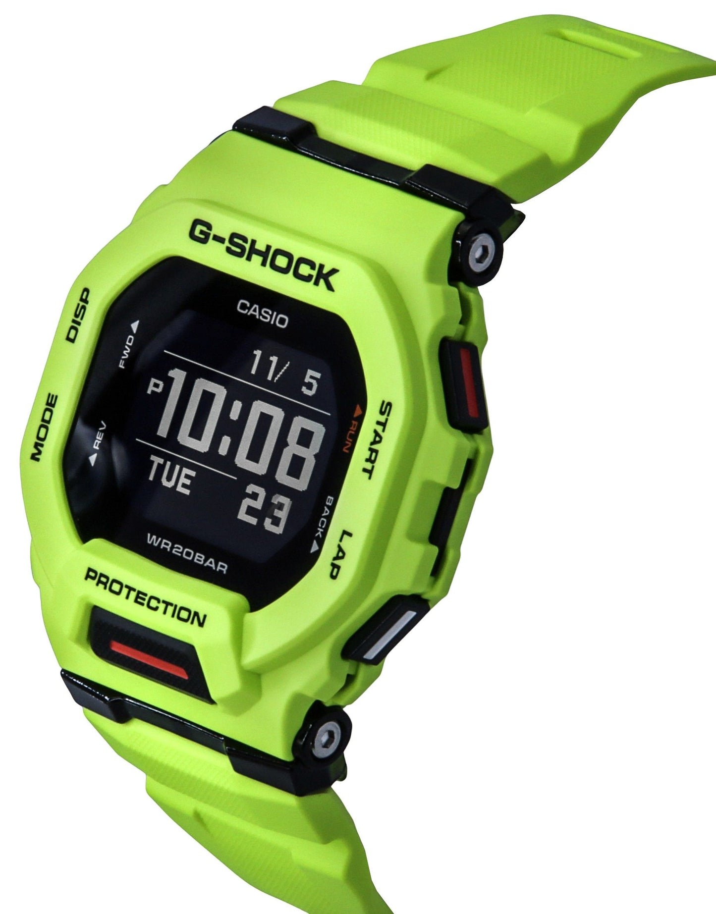 Casio G-Shock G-Squad Digital Smartphone Link Yellow Resin Strap Quarz GBD-200-9 200M Herrenuhr