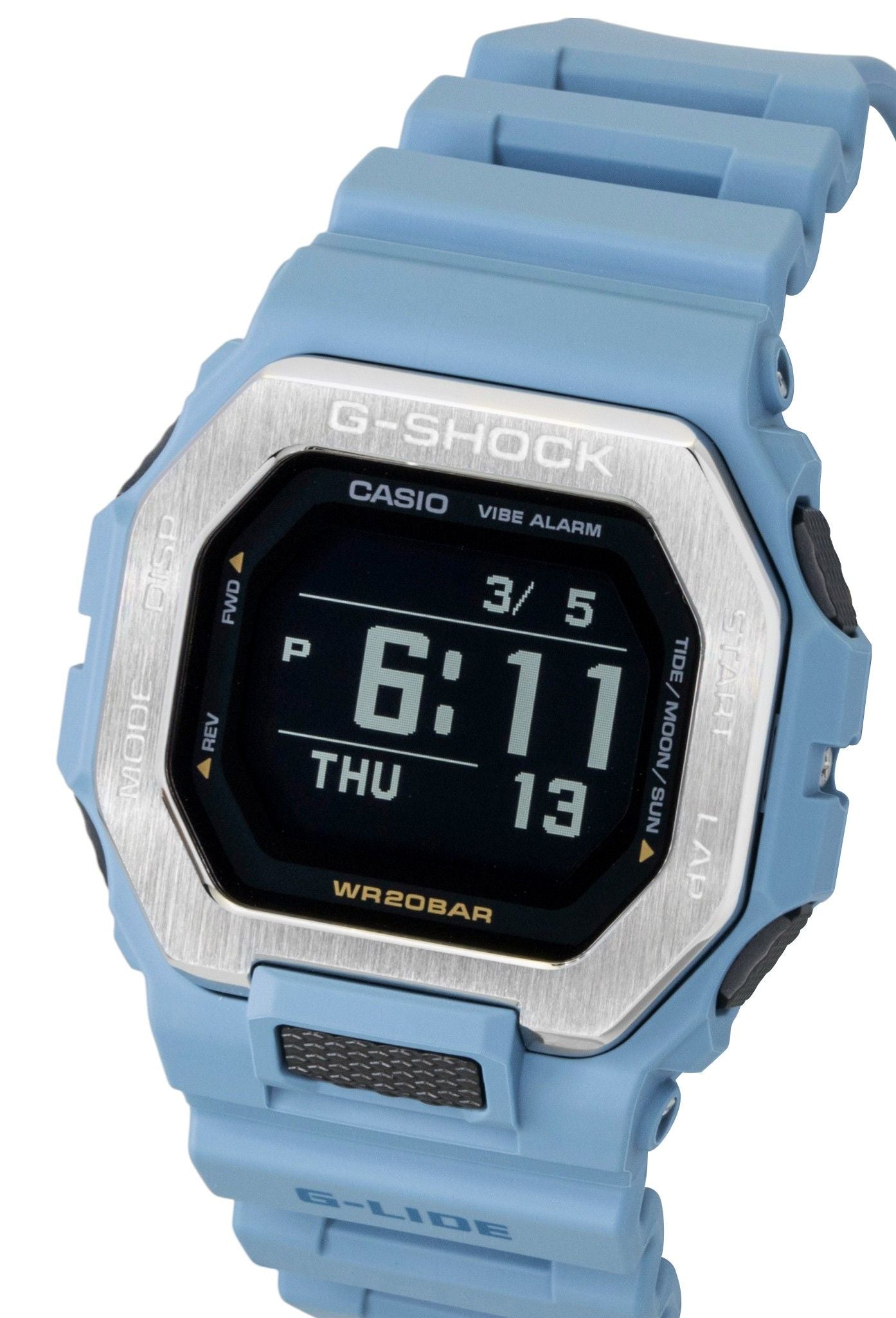 Casio G-Shock G-Lide Digital Smartphone Link Bio-Based Resin Quarz GBX-100-2A 200M Herrenuhr
