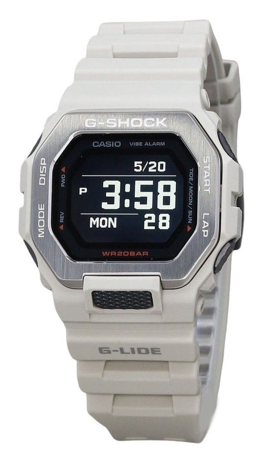 Casio G-Shock G-Lide Digital Smartphone Link Grey Resin Strap Quarz GBX-100-8 200M Herrenuhr